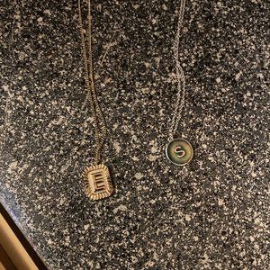 E & S Initial Necklaces